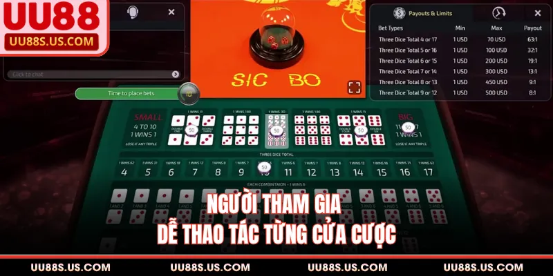Sicbo - Thế Giới Cá Cược Thượng Lưu, Giải Trí Mỗi Ngày 3 Người tham gia dễ thao tác từng cửa cược